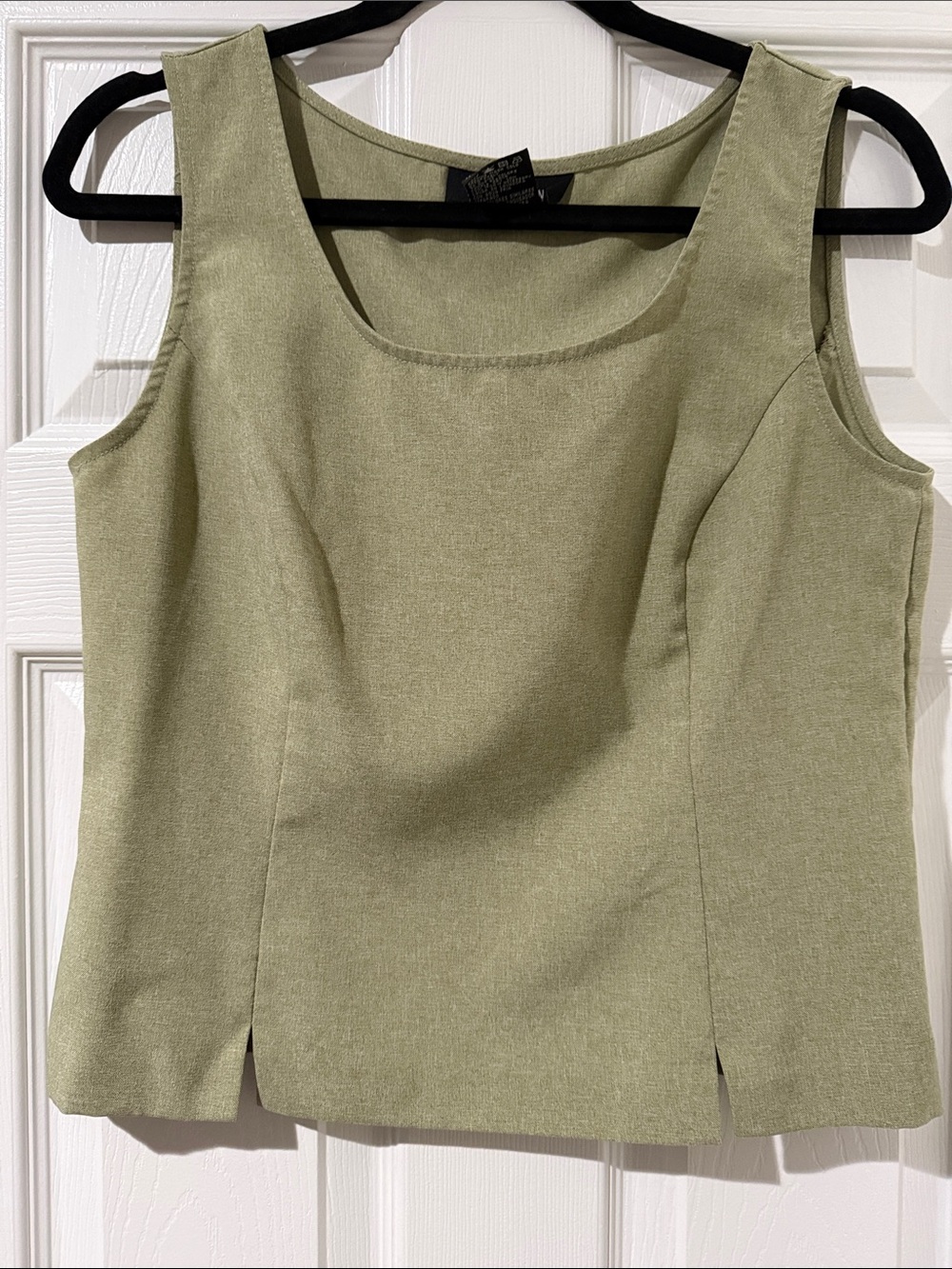 Perceptions Olive Green Sleeveless Tank Top